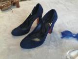 Туфли женские, 38 размер, нубук, Каблук 8.5 см, носила... Объявления Bazarok.ua