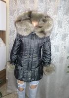 Тепла жіноча зимова куртка з штучним хутром... Оголошення Bazarok.ua