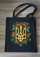Эко-сумка шоппер с ручной росписью... Объявления Bazarok.ua