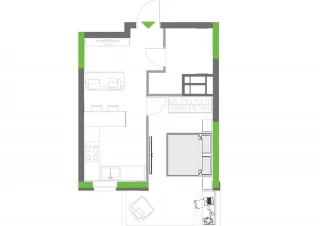 Квартира 1-кімн. продаж Киев, Шевченковский &ndash; 35 м&sup2;... Объявления Bazarok.ua