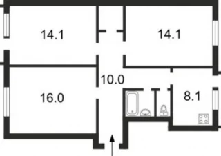 Квартира 3-кімн. продаж Киев, Голосеевский &ndash; 69 м&sup2;... Объявления Bazarok.ua