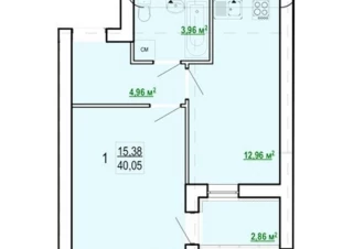 Квартира 1-кімн. продаж Харьков, Киевский &ndash; 40 м&sup2;... Оголошення Bazarok.ua