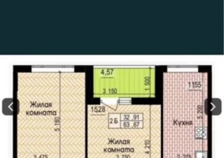 Квартира 2-кімн. продаж Харьков, Немышлянский &ndash; 64 м&sup2;... Оголошення Bazarok.ua