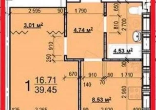 Квартира 1-кімн. продаж Харьков, Индустриальный &ndash; 39 м&sup2;... Оголошення Bazarok.ua